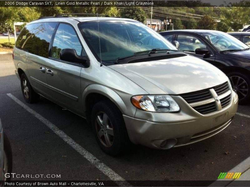 Linen Gold Metallic Pearl / Dark Khaki/Light Graystone 2006 Dodge Caravan SXT