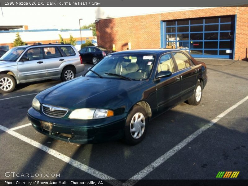 Dark Tourmaline Pearl / Gray 1998 Mazda 626 DX