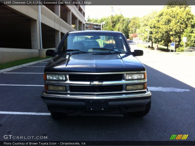 Black / Beige 1995 Chevrolet C/K K1500 Extended Cab 4x4
