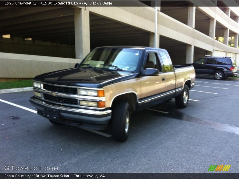 Black / Beige 1995 Chevrolet C/K K1500 Extended Cab 4x4
