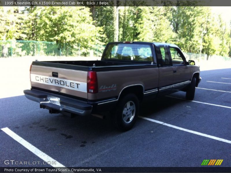 Black / Beige 1995 Chevrolet C/K K1500 Extended Cab 4x4