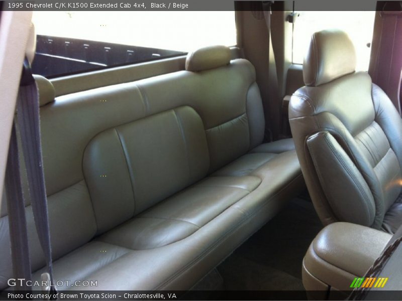 Black / Beige 1995 Chevrolet C/K K1500 Extended Cab 4x4