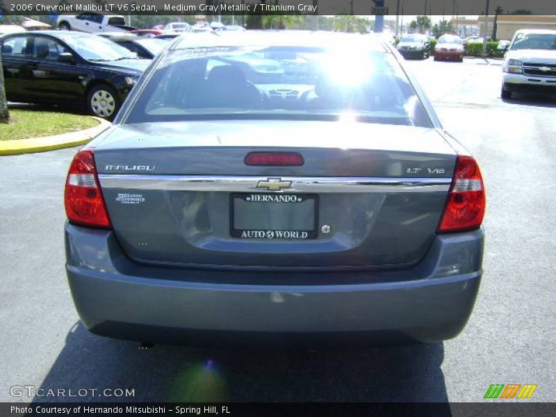 Medium Gray Metallic / Titanium Gray 2006 Chevrolet Malibu LT V6 Sedan