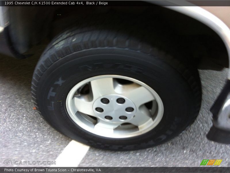 Black / Beige 1995 Chevrolet C/K K1500 Extended Cab 4x4