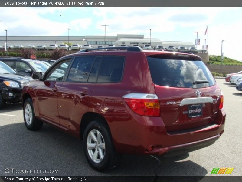 Salsa Red Pearl / Ash 2009 Toyota Highlander V6 4WD