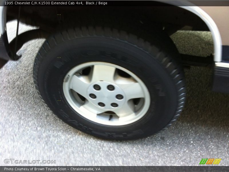 Black / Beige 1995 Chevrolet C/K K1500 Extended Cab 4x4
