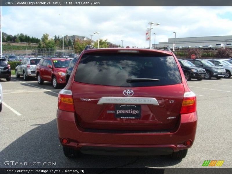 Salsa Red Pearl / Ash 2009 Toyota Highlander V6 4WD