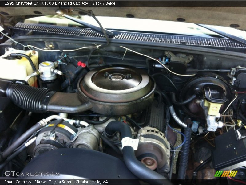Black / Beige 1995 Chevrolet C/K K1500 Extended Cab 4x4