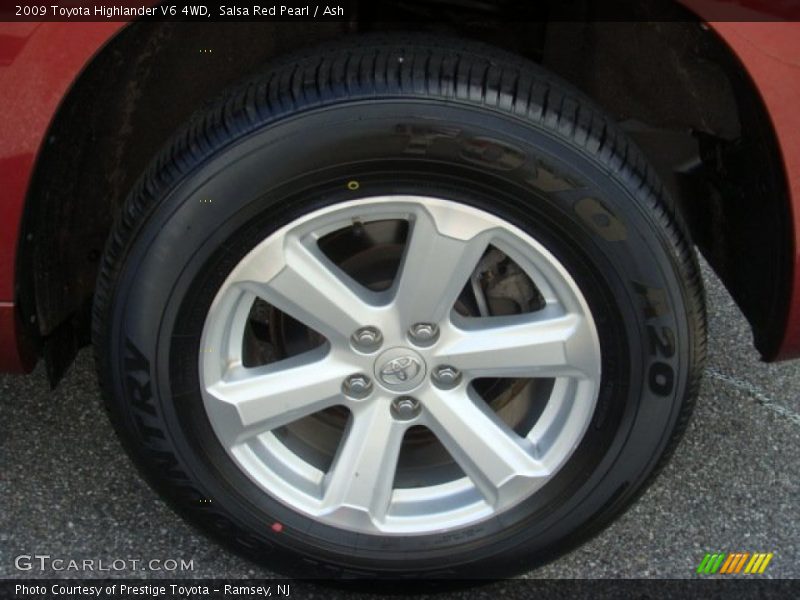 Salsa Red Pearl / Ash 2009 Toyota Highlander V6 4WD