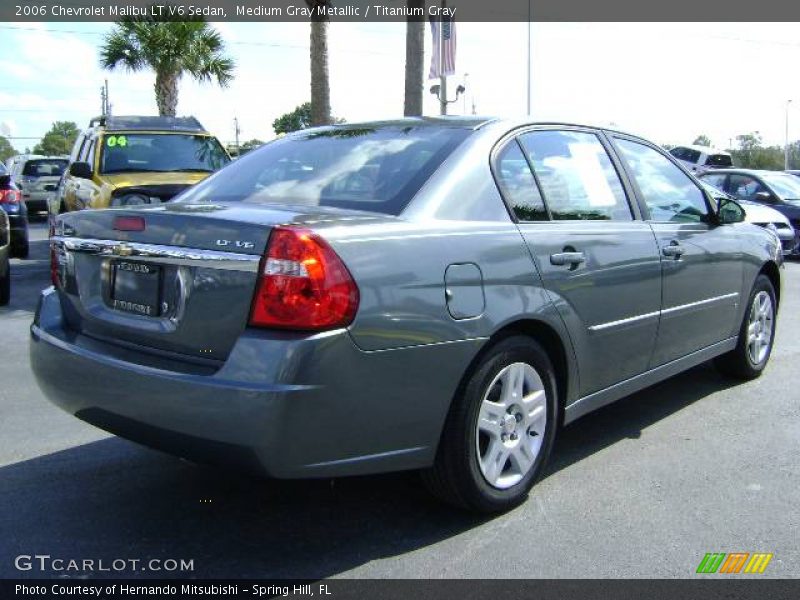 Medium Gray Metallic / Titanium Gray 2006 Chevrolet Malibu LT V6 Sedan