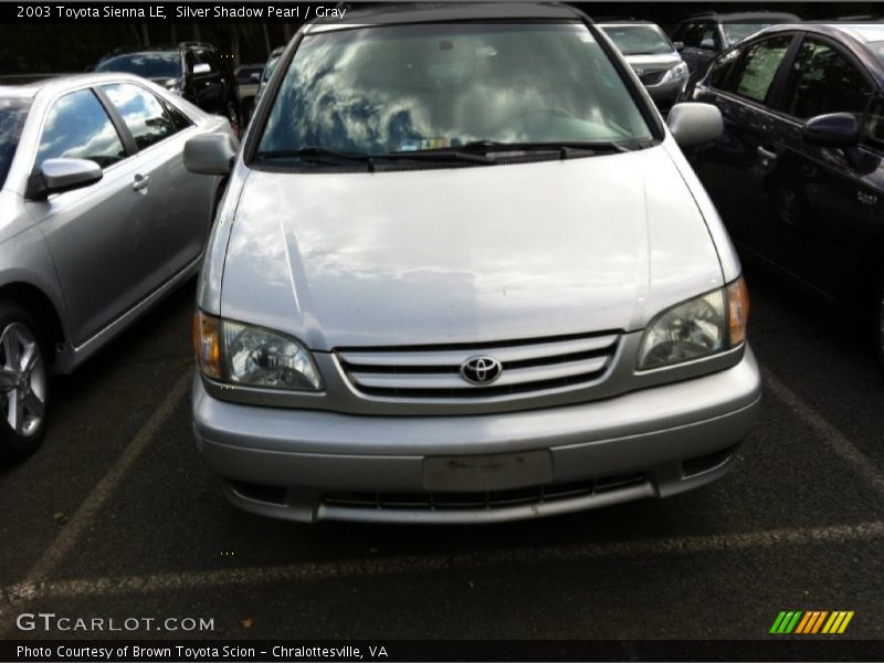 Silver Shadow Pearl / Gray 2003 Toyota Sienna LE