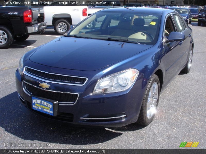 Imperial Blue Metallic / Cocoa/Cashmere 2010 Chevrolet Malibu LT Sedan