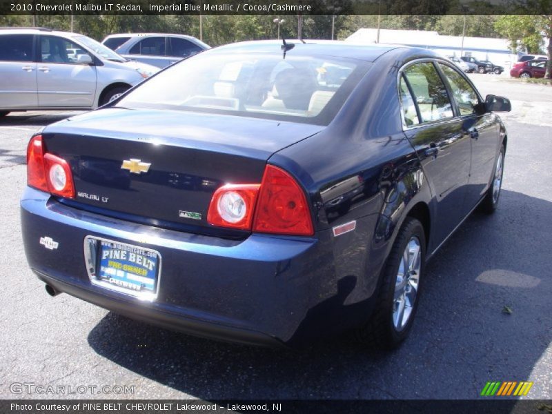 Imperial Blue Metallic / Cocoa/Cashmere 2010 Chevrolet Malibu LT Sedan