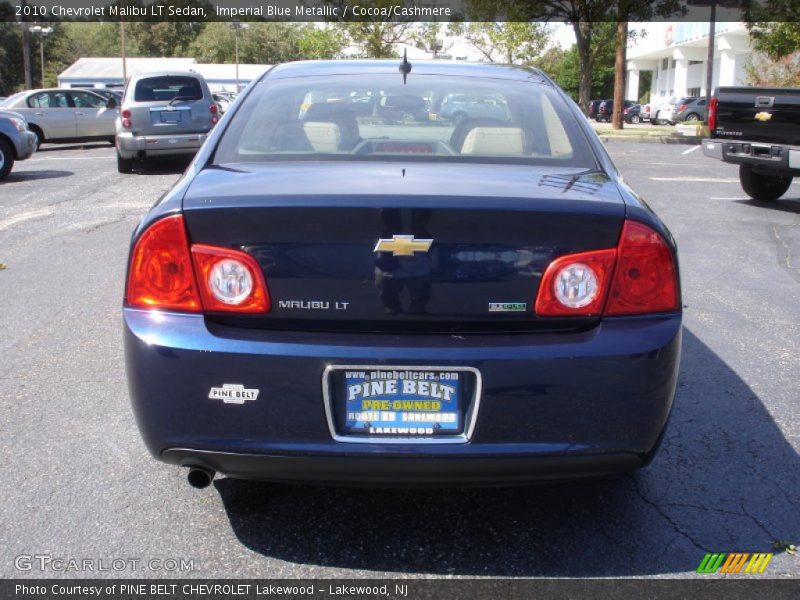 Imperial Blue Metallic / Cocoa/Cashmere 2010 Chevrolet Malibu LT Sedan