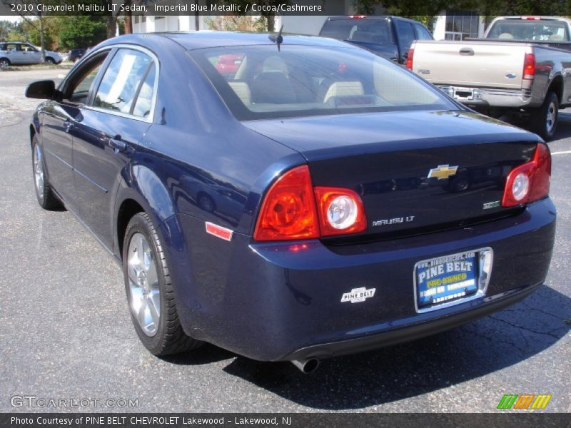 Imperial Blue Metallic / Cocoa/Cashmere 2010 Chevrolet Malibu LT Sedan