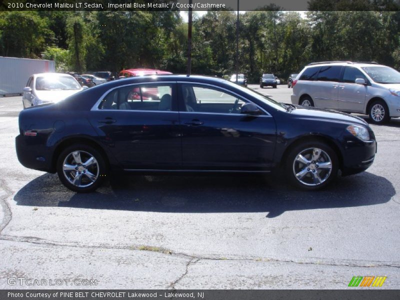 Imperial Blue Metallic / Cocoa/Cashmere 2010 Chevrolet Malibu LT Sedan