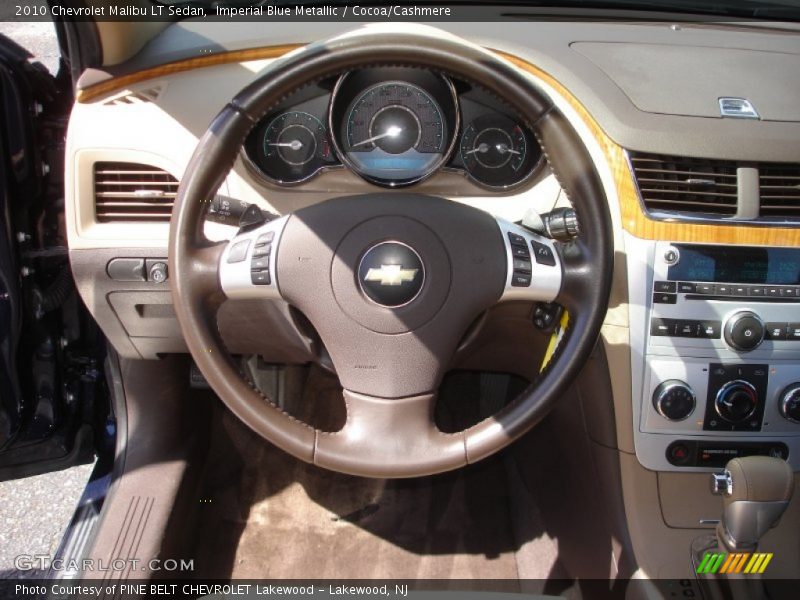 Imperial Blue Metallic / Cocoa/Cashmere 2010 Chevrolet Malibu LT Sedan
