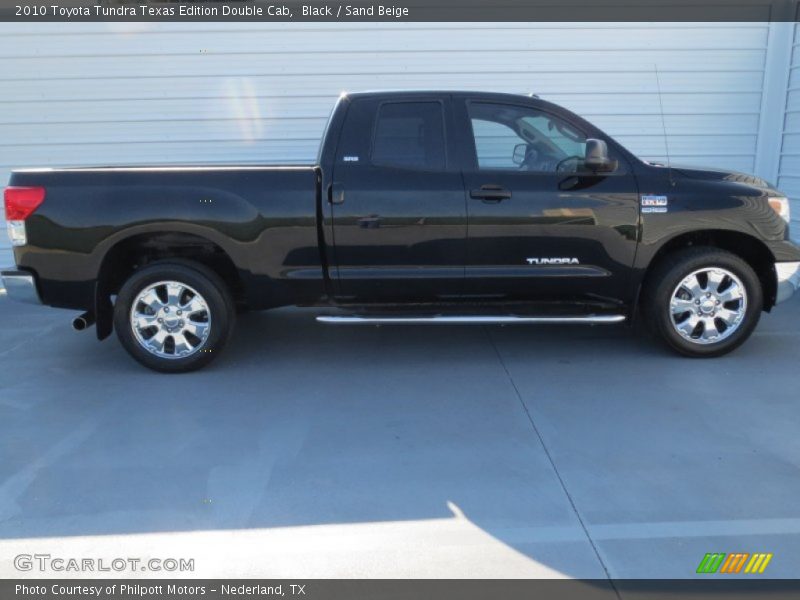 Black / Sand Beige 2010 Toyota Tundra Texas Edition Double Cab