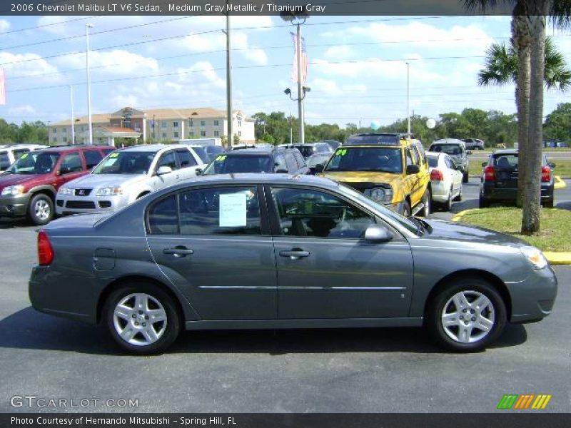 Medium Gray Metallic / Titanium Gray 2006 Chevrolet Malibu LT V6 Sedan