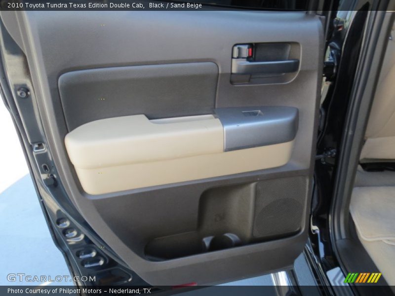 Black / Sand Beige 2010 Toyota Tundra Texas Edition Double Cab