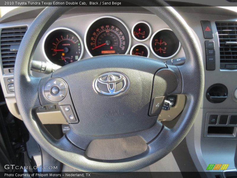 Black / Sand Beige 2010 Toyota Tundra Texas Edition Double Cab