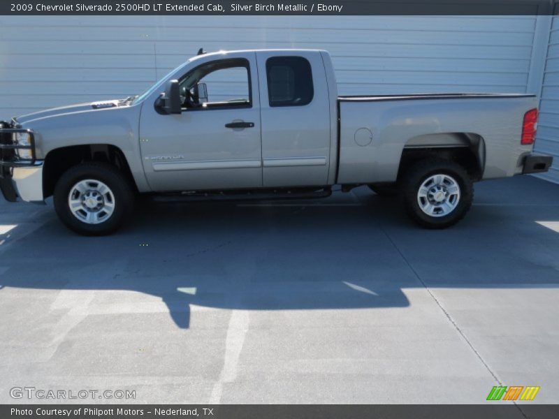 Silver Birch Metallic / Ebony 2009 Chevrolet Silverado 2500HD LT Extended Cab