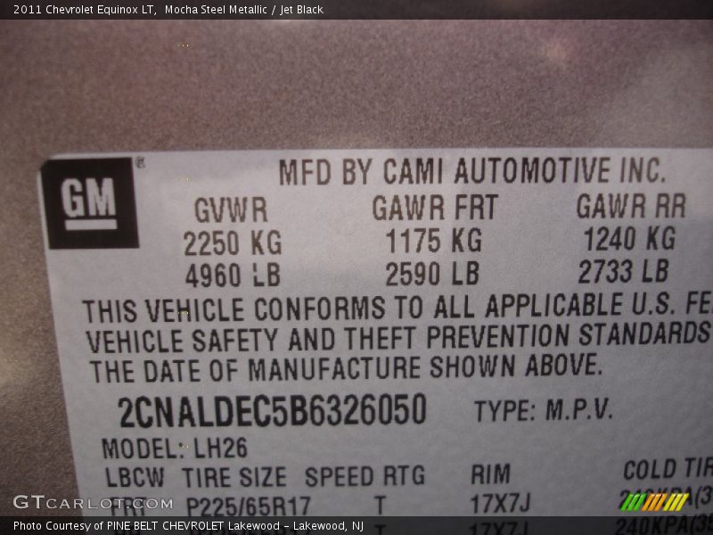 Mocha Steel Metallic / Jet Black 2011 Chevrolet Equinox LT