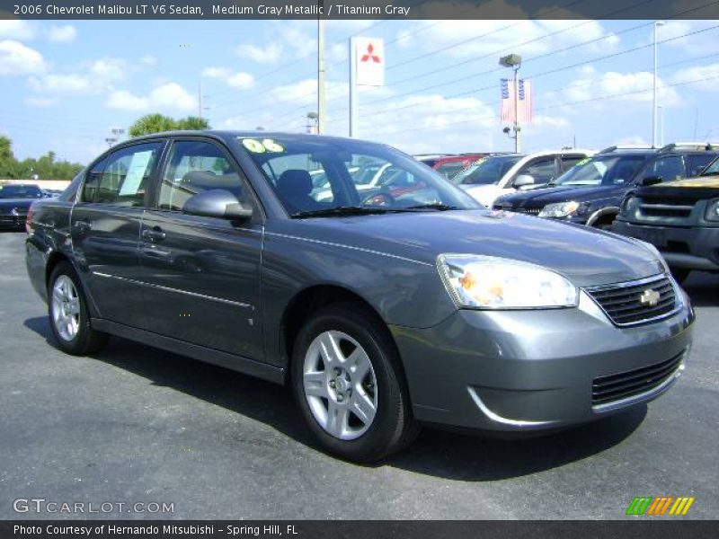 Medium Gray Metallic / Titanium Gray 2006 Chevrolet Malibu LT V6 Sedan