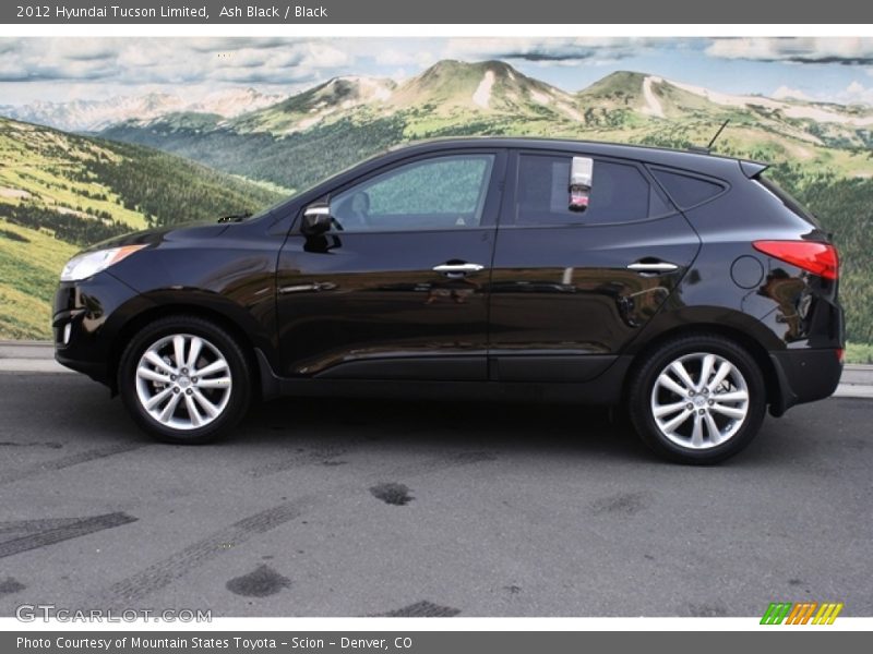 Ash Black / Black 2012 Hyundai Tucson Limited