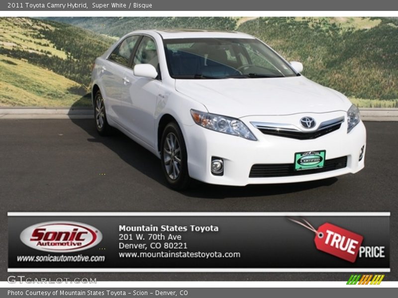Super White / Bisque 2011 Toyota Camry Hybrid