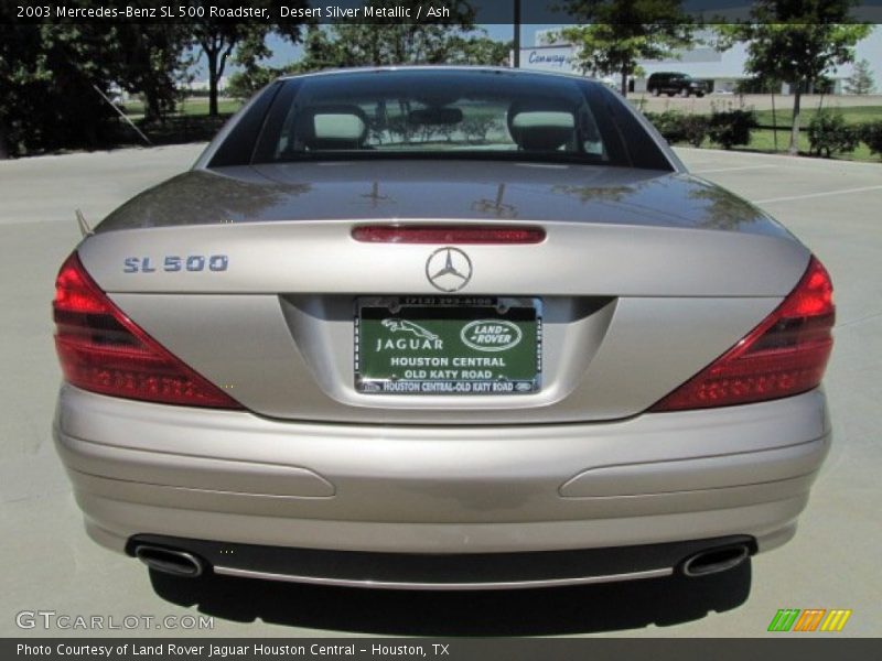 Desert Silver Metallic / Ash 2003 Mercedes-Benz SL 500 Roadster