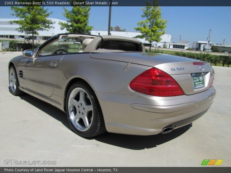 Desert Silver Metallic / Ash 2003 Mercedes-Benz SL 500 Roadster