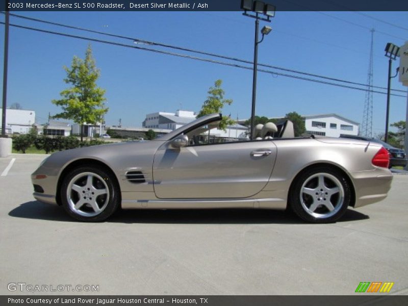 Desert Silver Metallic / Ash 2003 Mercedes-Benz SL 500 Roadster
