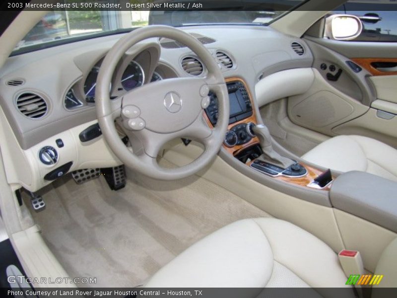 Desert Silver Metallic / Ash 2003 Mercedes-Benz SL 500 Roadster