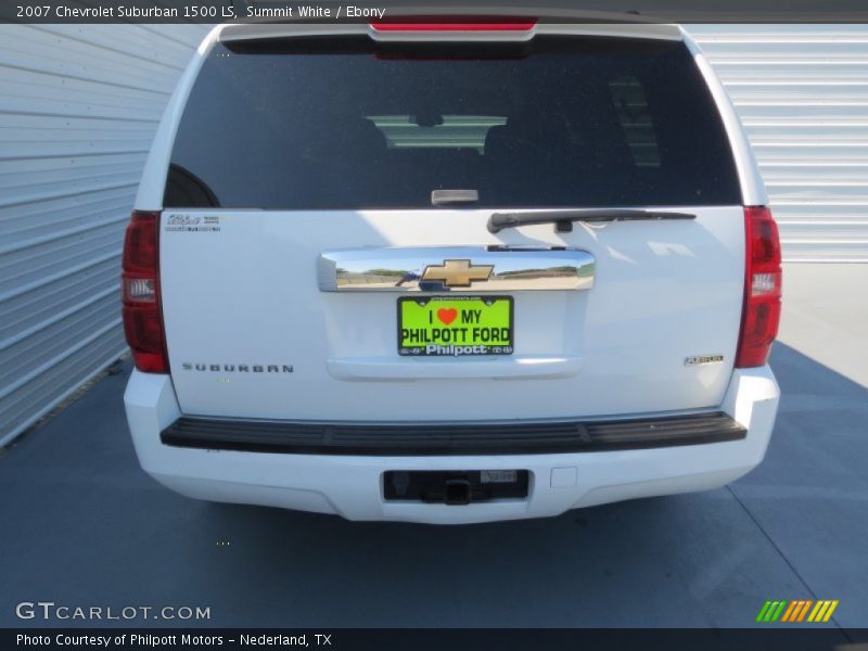 Summit White / Ebony 2007 Chevrolet Suburban 1500 LS