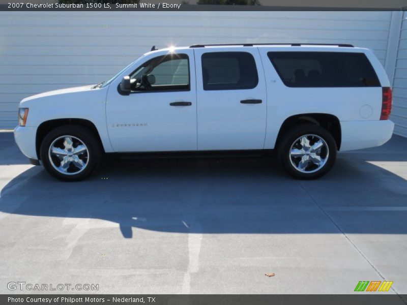 Summit White / Ebony 2007 Chevrolet Suburban 1500 LS