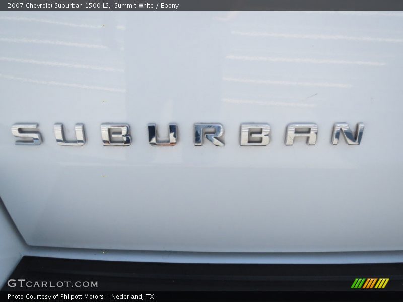 Summit White / Ebony 2007 Chevrolet Suburban 1500 LS