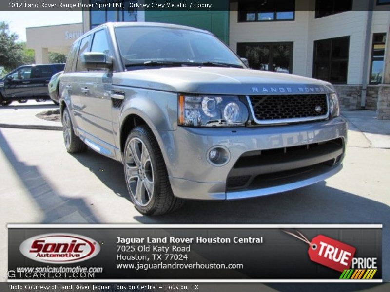 Orkney Grey Metallic / Ebony 2012 Land Rover Range Rover Sport HSE