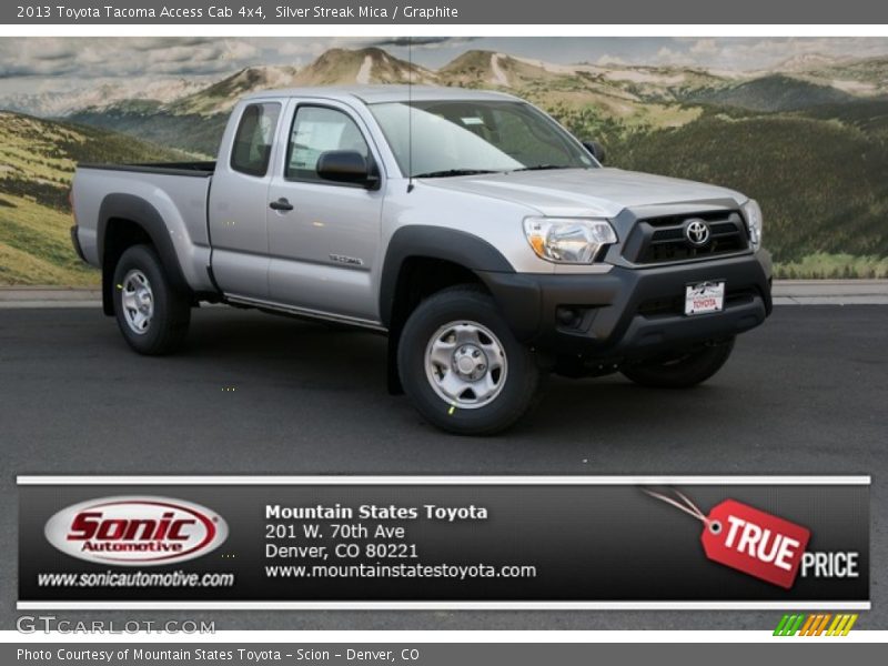 Silver Streak Mica / Graphite 2013 Toyota Tacoma Access Cab 4x4