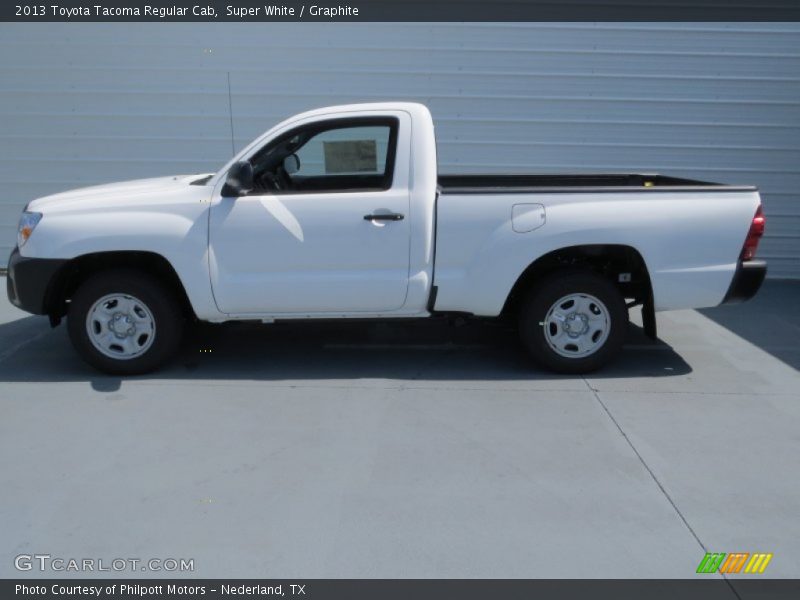 Super White / Graphite 2013 Toyota Tacoma Regular Cab