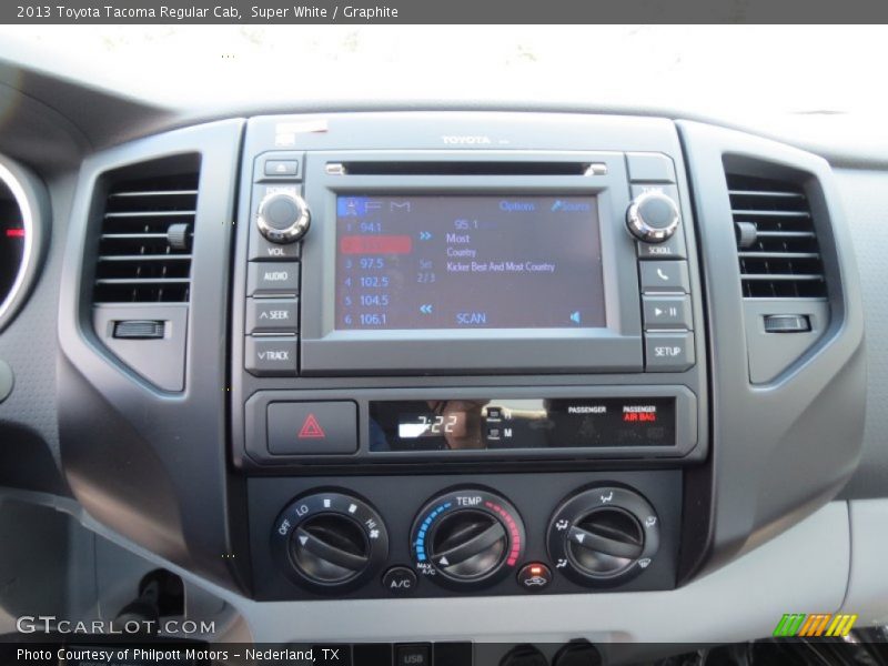 Controls of 2013 Tacoma Regular Cab