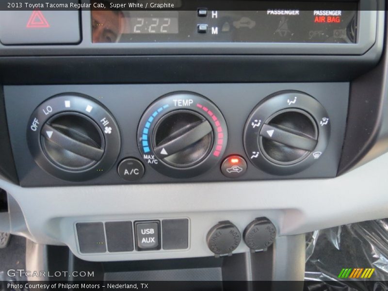 Controls of 2013 Tacoma Regular Cab