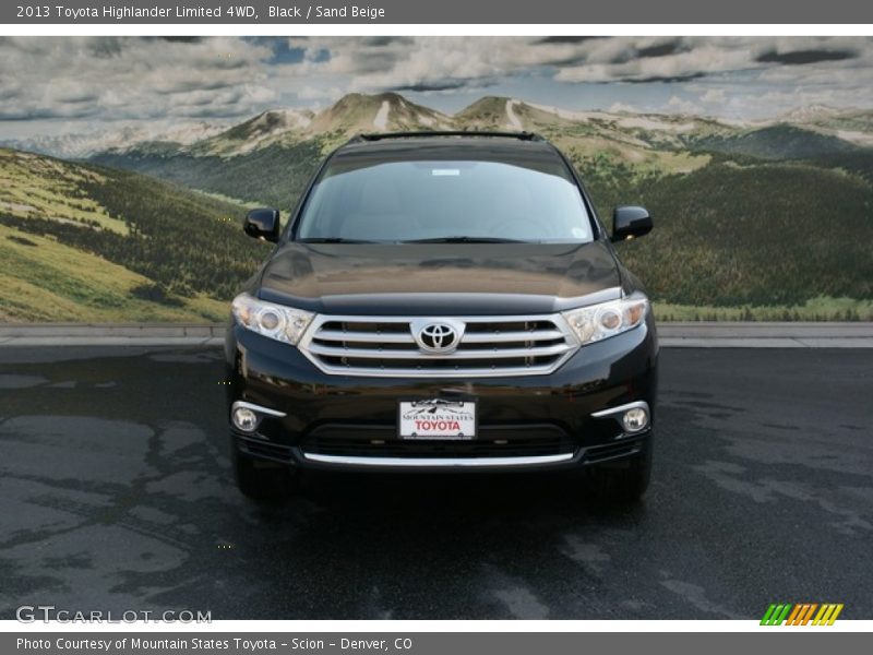 Black / Sand Beige 2013 Toyota Highlander Limited 4WD
