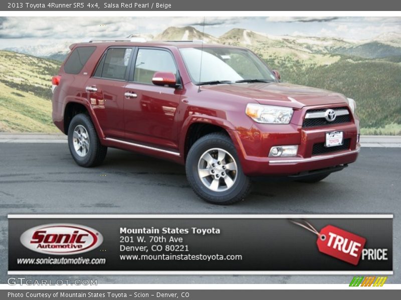 Salsa Red Pearl / Beige 2013 Toyota 4Runner SR5 4x4