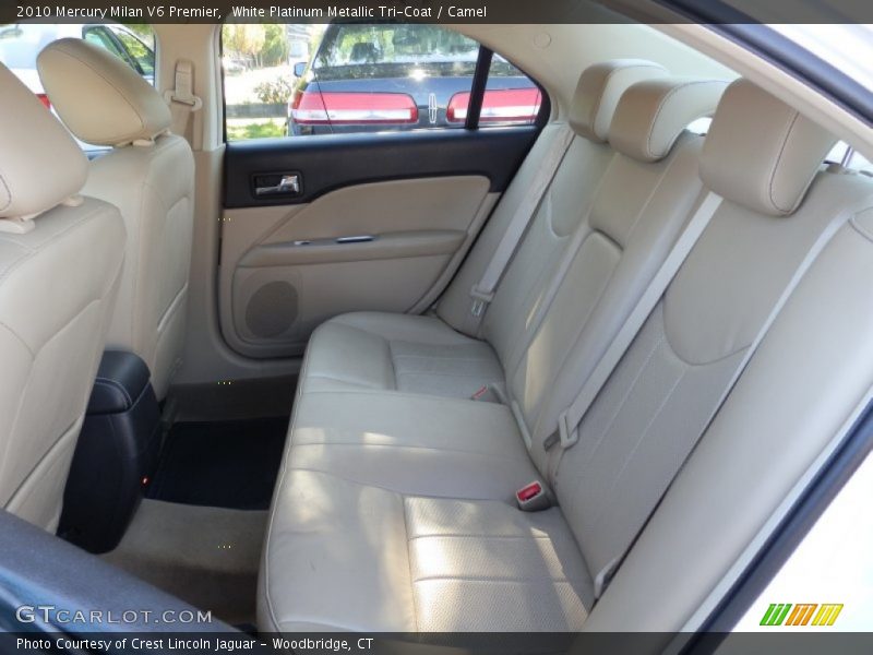 White Platinum Metallic Tri-Coat / Camel 2010 Mercury Milan V6 Premier
