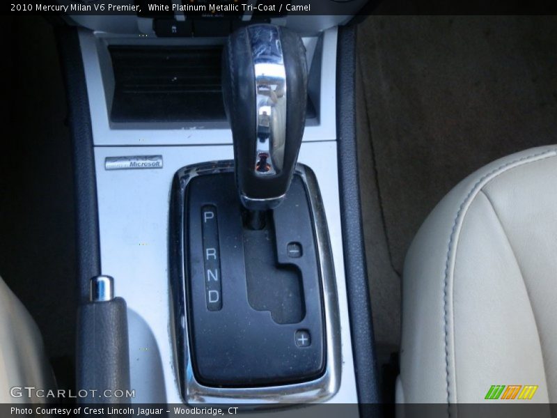 White Platinum Metallic Tri-Coat / Camel 2010 Mercury Milan V6 Premier