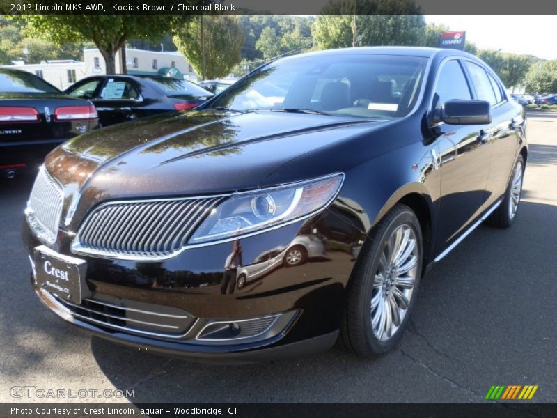 Kodiak Brown / Charcoal Black 2013 Lincoln MKS AWD