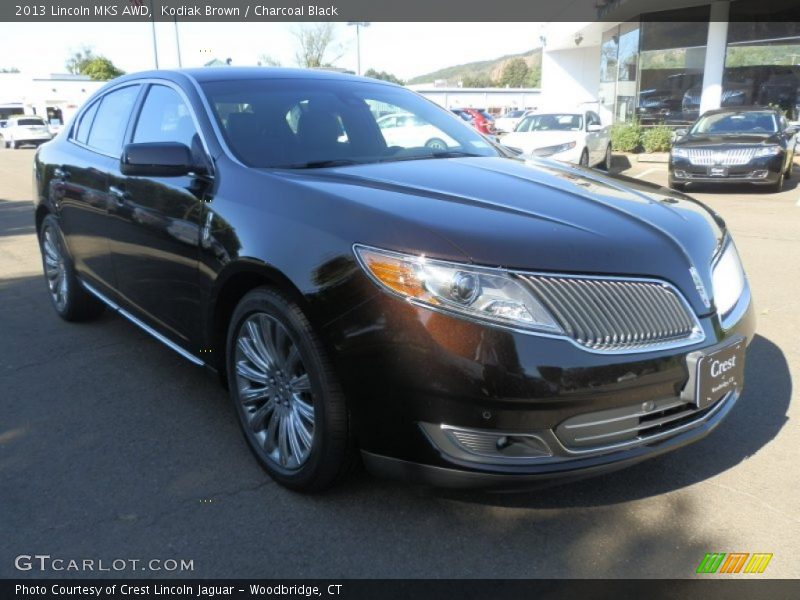 Kodiak Brown / Charcoal Black 2013 Lincoln MKS AWD