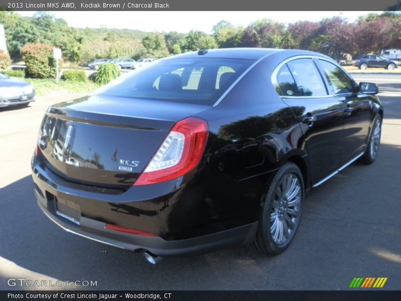 Kodiak Brown / Charcoal Black 2013 Lincoln MKS AWD