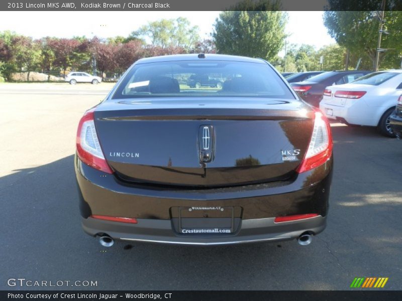 Kodiak Brown / Charcoal Black 2013 Lincoln MKS AWD